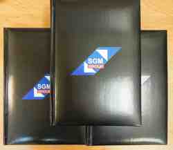 Чёрный ежедневник с напечатанным логотипом, прямая печать на готовое изделие