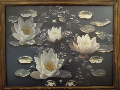 Картина "Водяные лилии в воде" 